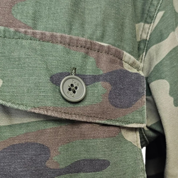 Aritzia TNA Minerva Camo Green Utility Jacket Cinch Waist Size XS - Picture 5 of 9